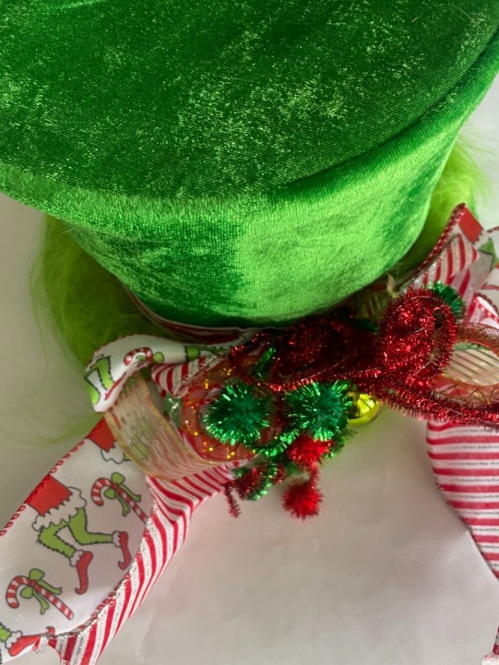 Green Christmas Grinch-Inspired Top Hat